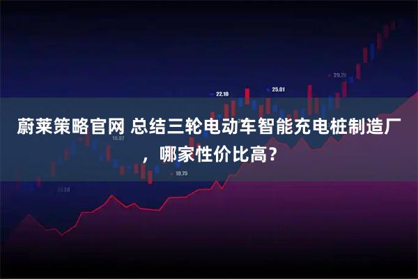 蔚莱策略官网 总结三轮电动车智能充电桩制造厂，哪家性价比高？