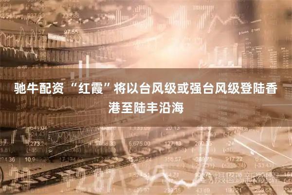 驰牛配资 “红霞”将以台风级或强台风级登陆香港至陆丰沿海